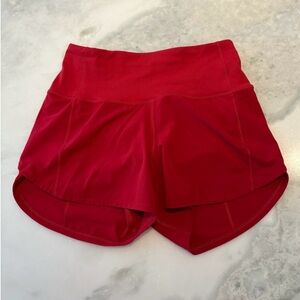 Lululemon Speed Up High Rise Lined Short 4”